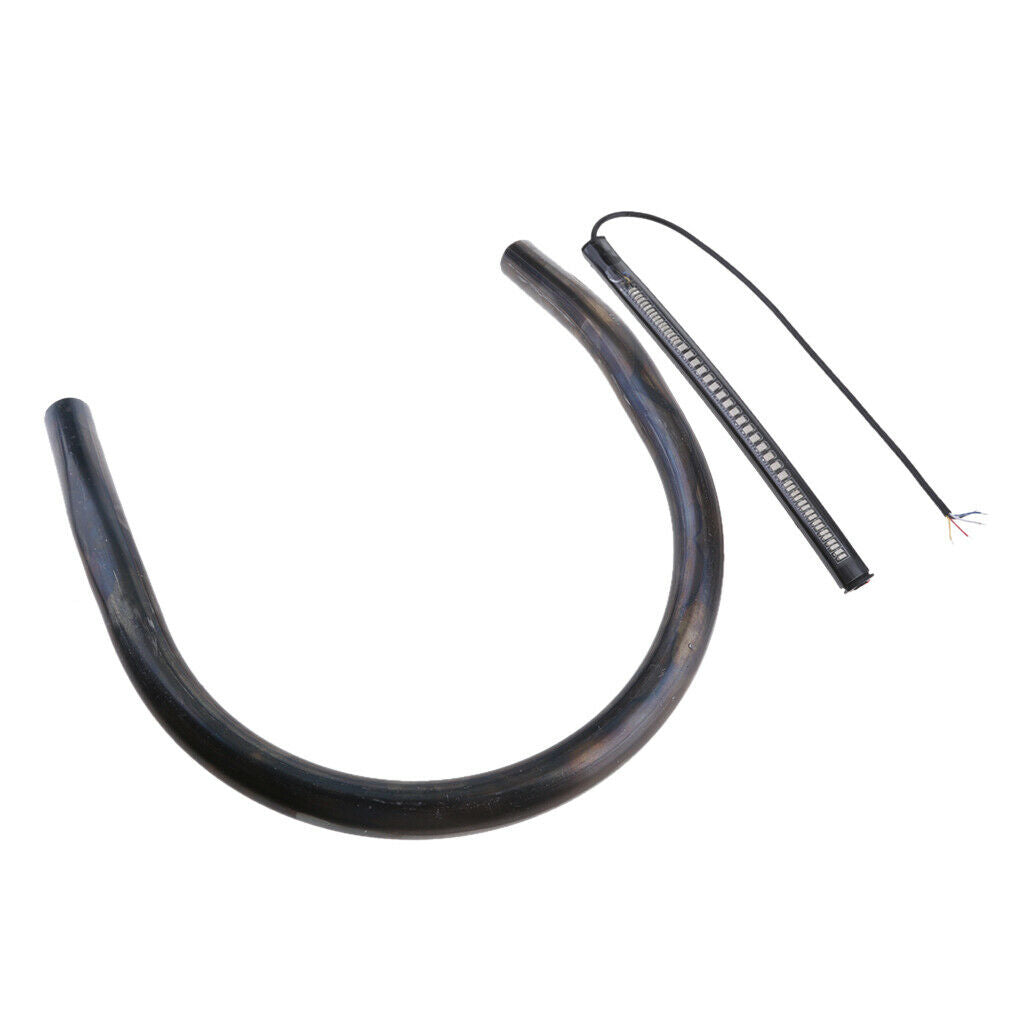 Cafe Racer Seat Frame Hoop Loop End LED Light for Yamaha BMW  Upswept 230mm