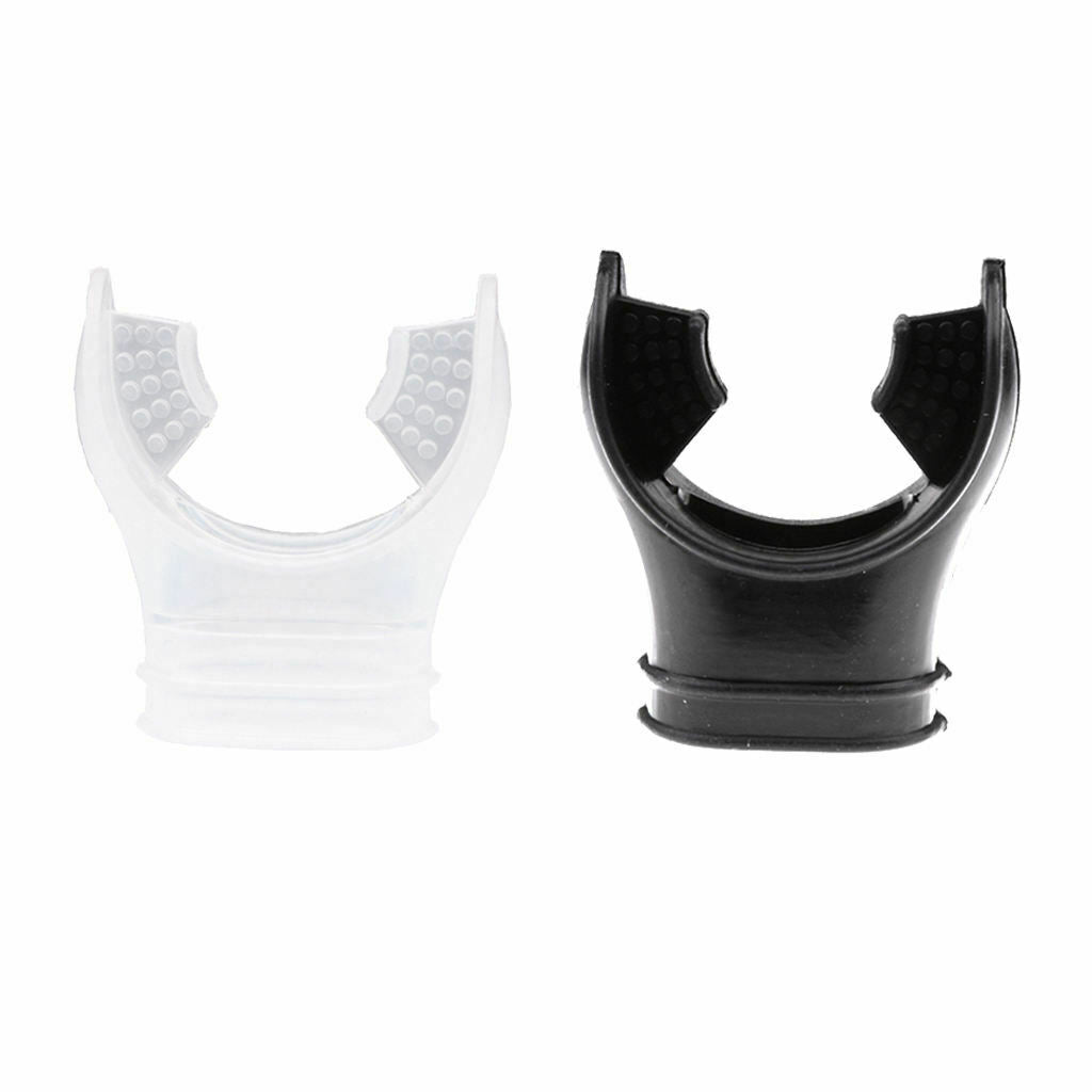 2 Pieces / Set Silicone Scuba Breathing Tube Snorkel Dive Mouthpiece Diving