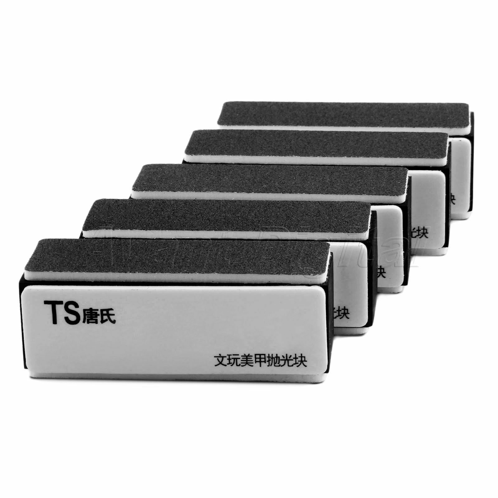 5X 90mm*35mm Sanding Polishing Buffers 4Way Sponge Buffers Polishing Block Grit