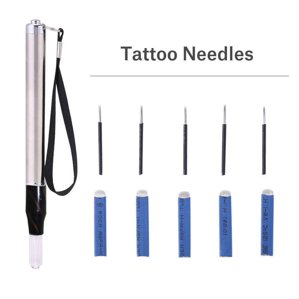 Permanent Makeup Tattoo Pen LED Light Tattoo Machine Eyebrow Microblading Pen