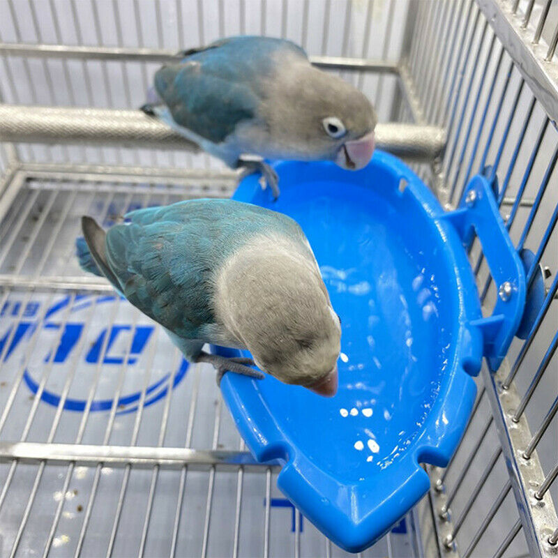 Bird Baths Tub Bowl Basin Parrot Cage Hanging Bathing Box Bird Birdbath TubFCA