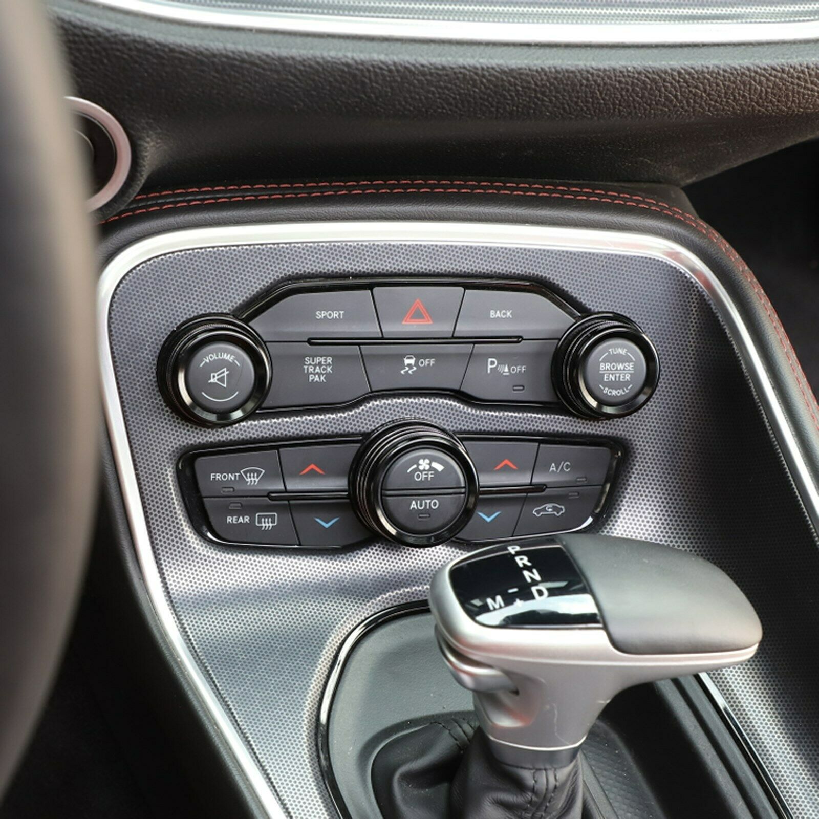 3PCS Air  Audio Switch Knob Trim Ring For RAM 12-17 Charger 15+ BLK CN