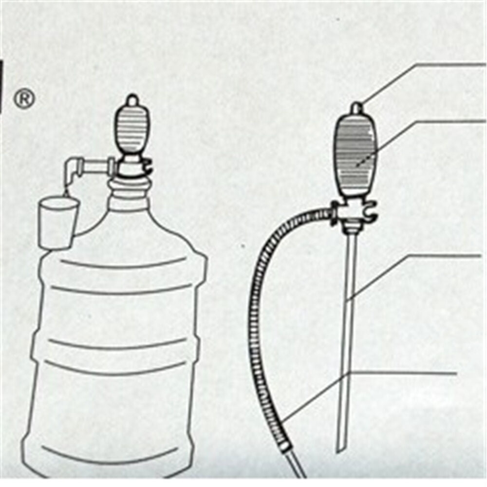 Plastic Manual Hand Syphon Oil Water Petrol Fuel Liquid Transfer Pumping Pipe