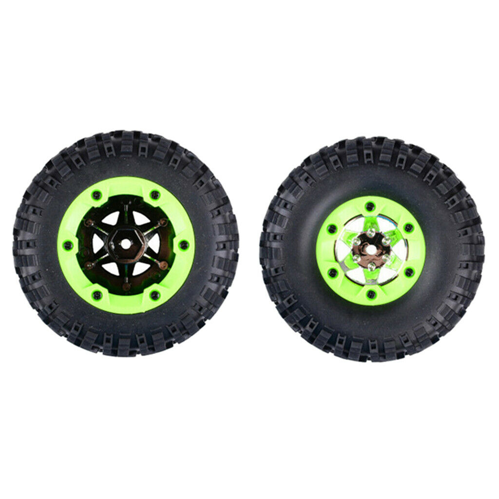 2X RC Car Right Rubber Tires for WLtoys 12428 1/12 RC Car Buggy Crawler Accs