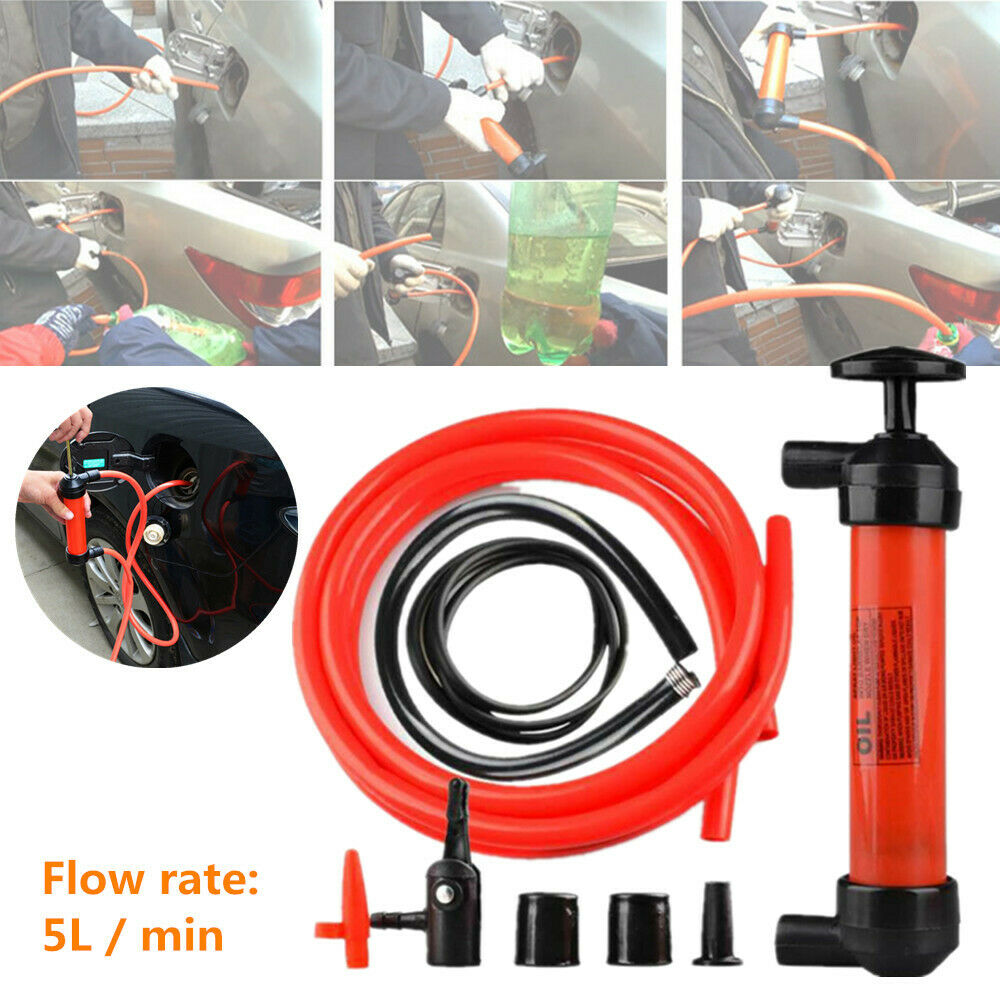 Manual Car Fuel Oil Fluid Suction Vacuum Extractor Transfer Siphoning Pump Kit