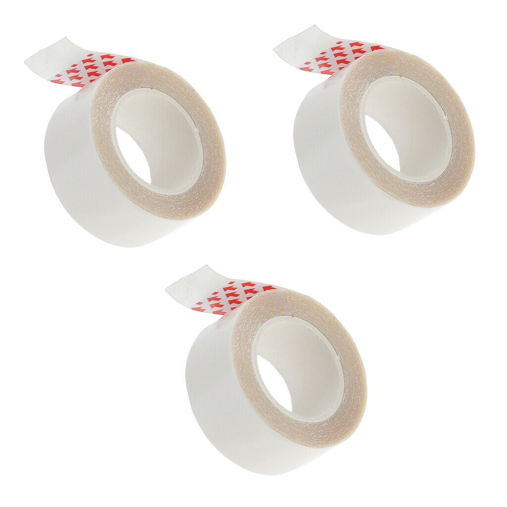 3 Pack 300x2cm Adhesive Dual Sides Wig Hair System Bonding Support Tape Roll