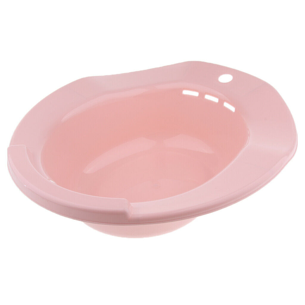 Hip Tub Sitz for Toilet Maternity Hemorrhoid Cleaning Pain Relief Pink