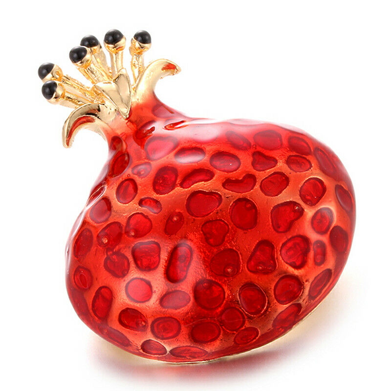 Enamel Pomegranate Brooch Pin Lapel Fruit Pin Gift Badge Buckles Collar J.l8