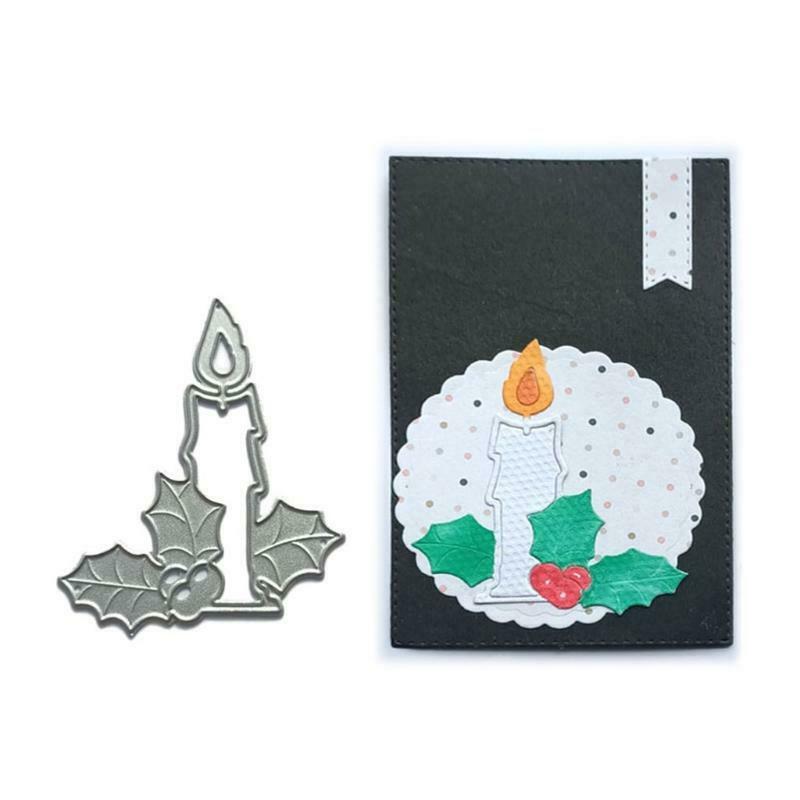 Christmas Candle Metal Cutting Dies Stencil DIY Scrapbooking Album Paper Card