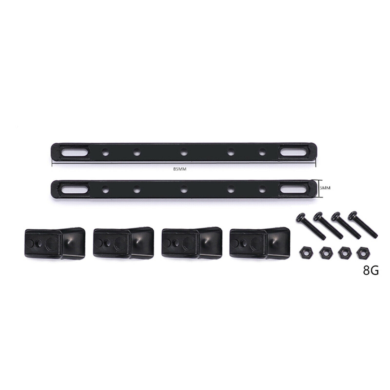 Car Roof Rails Luggage Guide Rails R730 for RBR / C Jimny WPL SCX24 RC Car