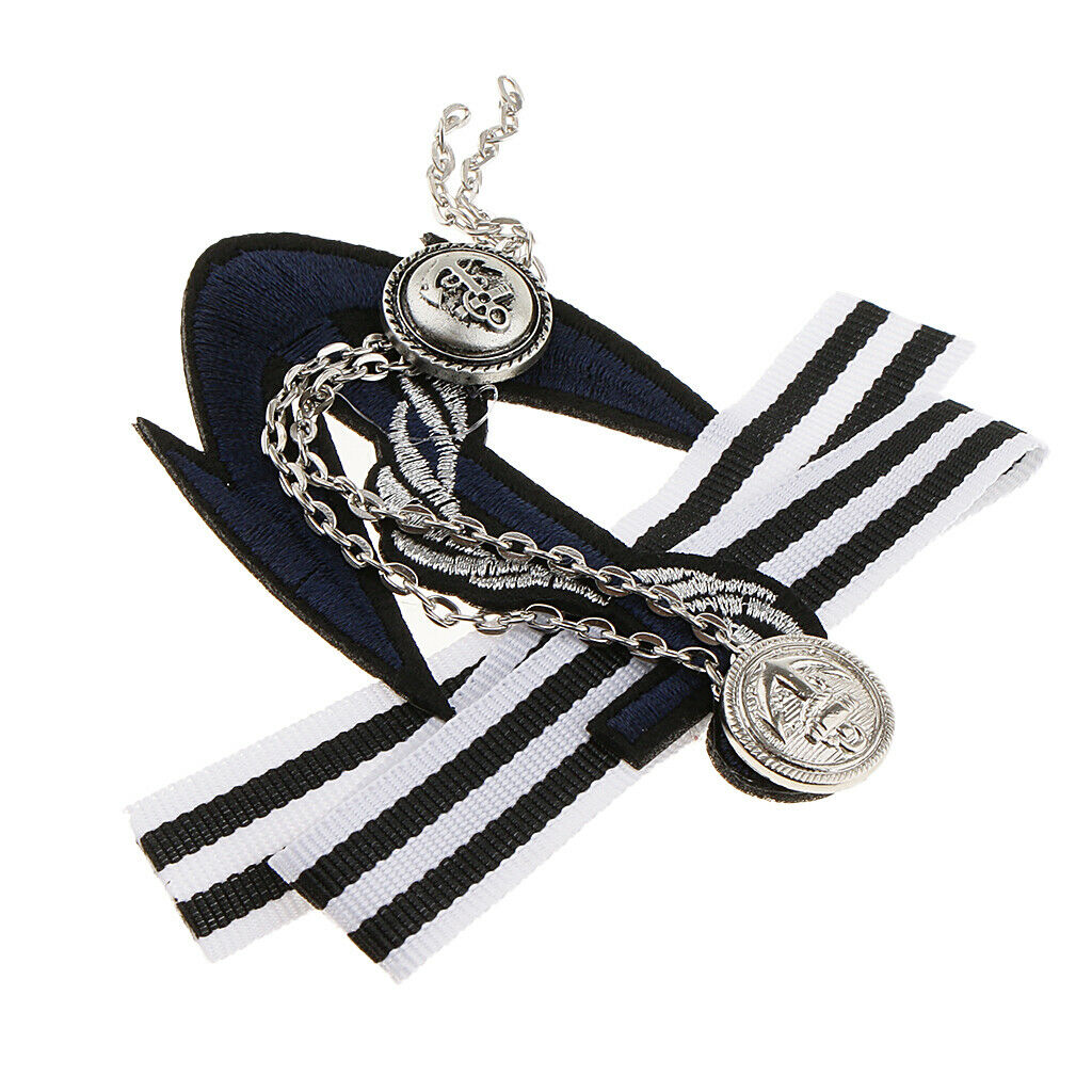 3 Pieces Pre-tied Bowknot Brooch Striped Fabric Bow Tie Men Wome Badge