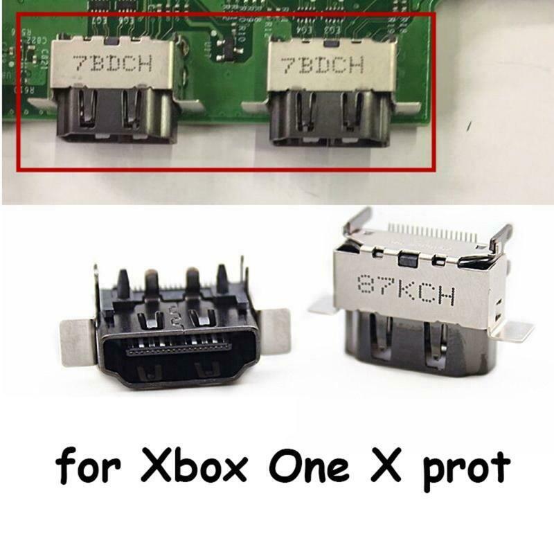 HDMI-compatible Socket Interface Connector Replacement for X Box One X Gameped