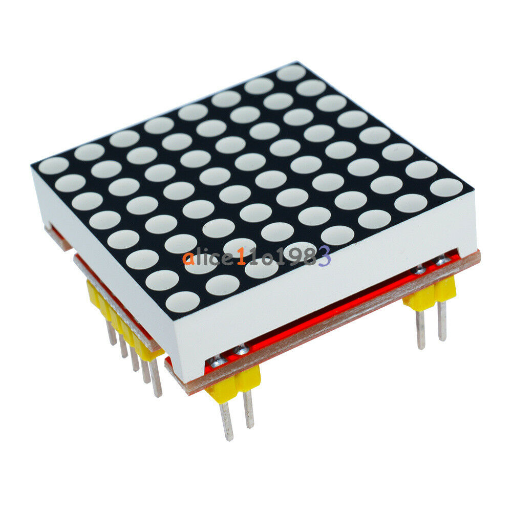 Red MAX7219 Dot Matrix Module Arduino Microcontroller Module