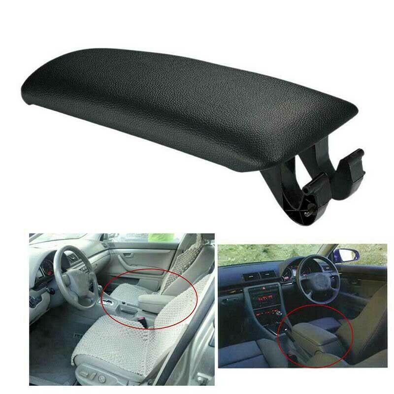 For A4 S4 Avant Quattro 2001-2005 Black Leather Center Console Armrest Lip Cover