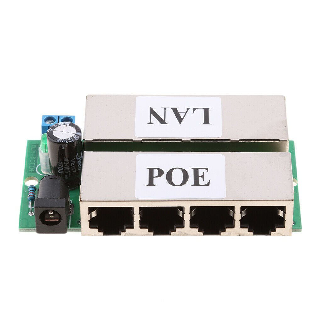4 Ports POE Injector Power Switch Passive Supply Module Combiner Splitter