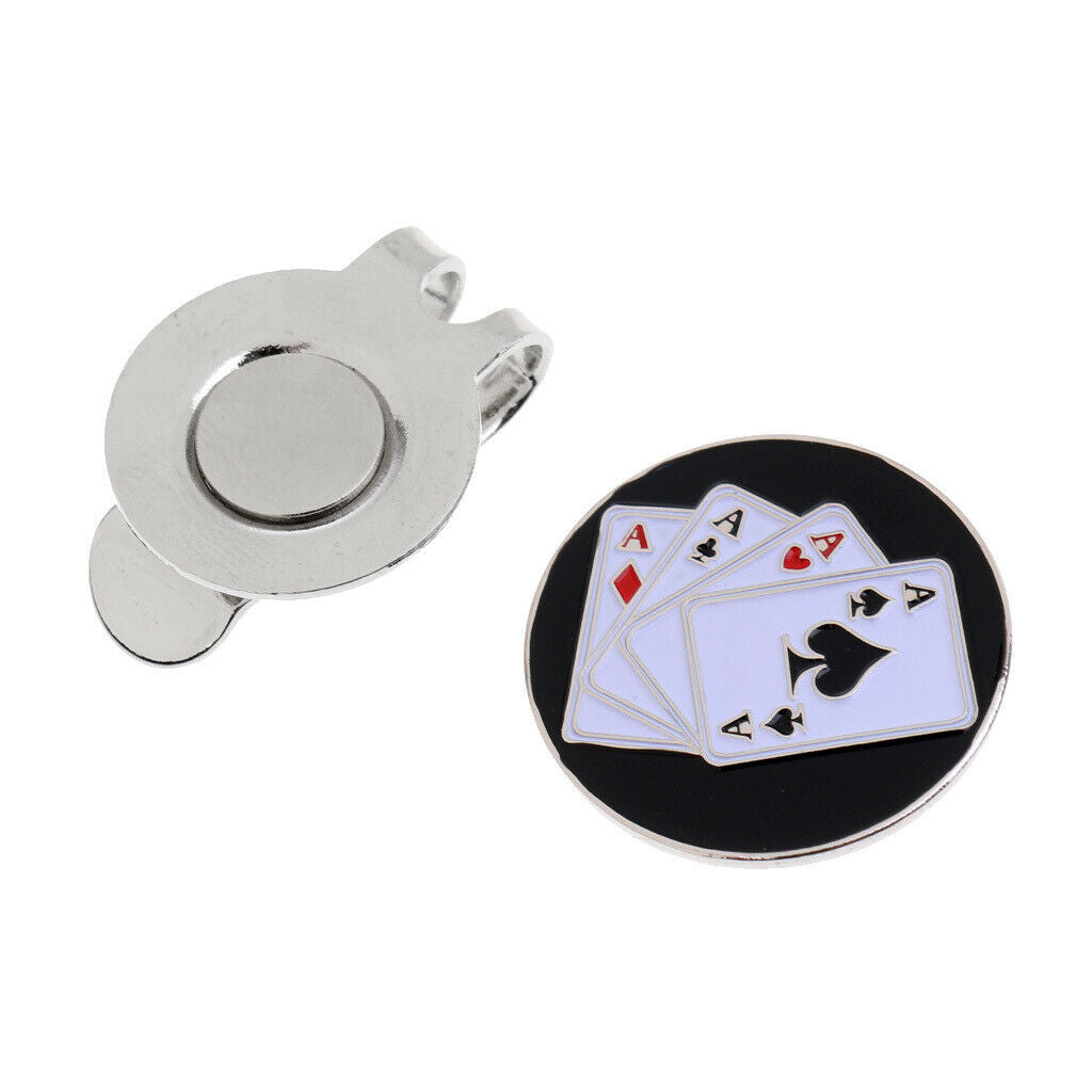 prettyia Creative Golf Hat Clip and Magnetic Golf Ball Marker   Clip Poker