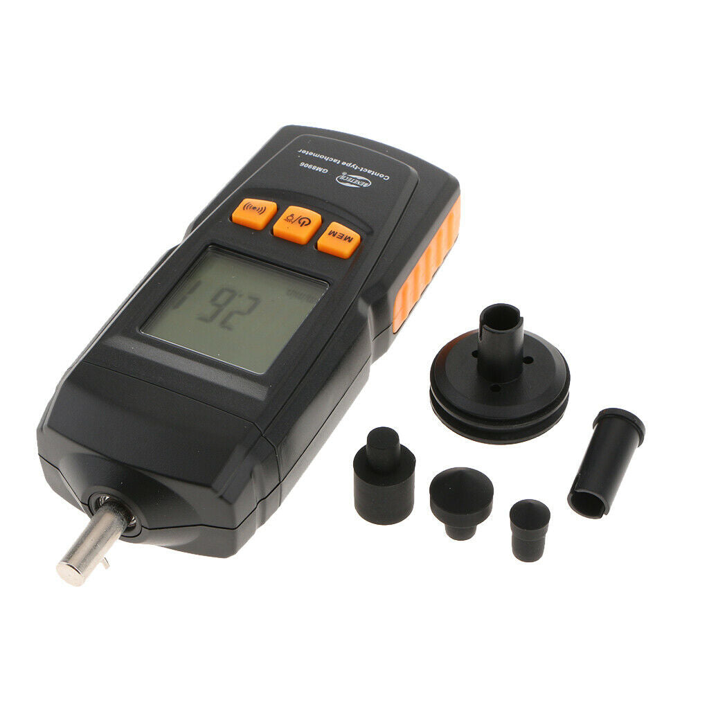 Digital Contact-Type Tachometer Speed Tach Meter 0.5-19999RPM Speed Meter
