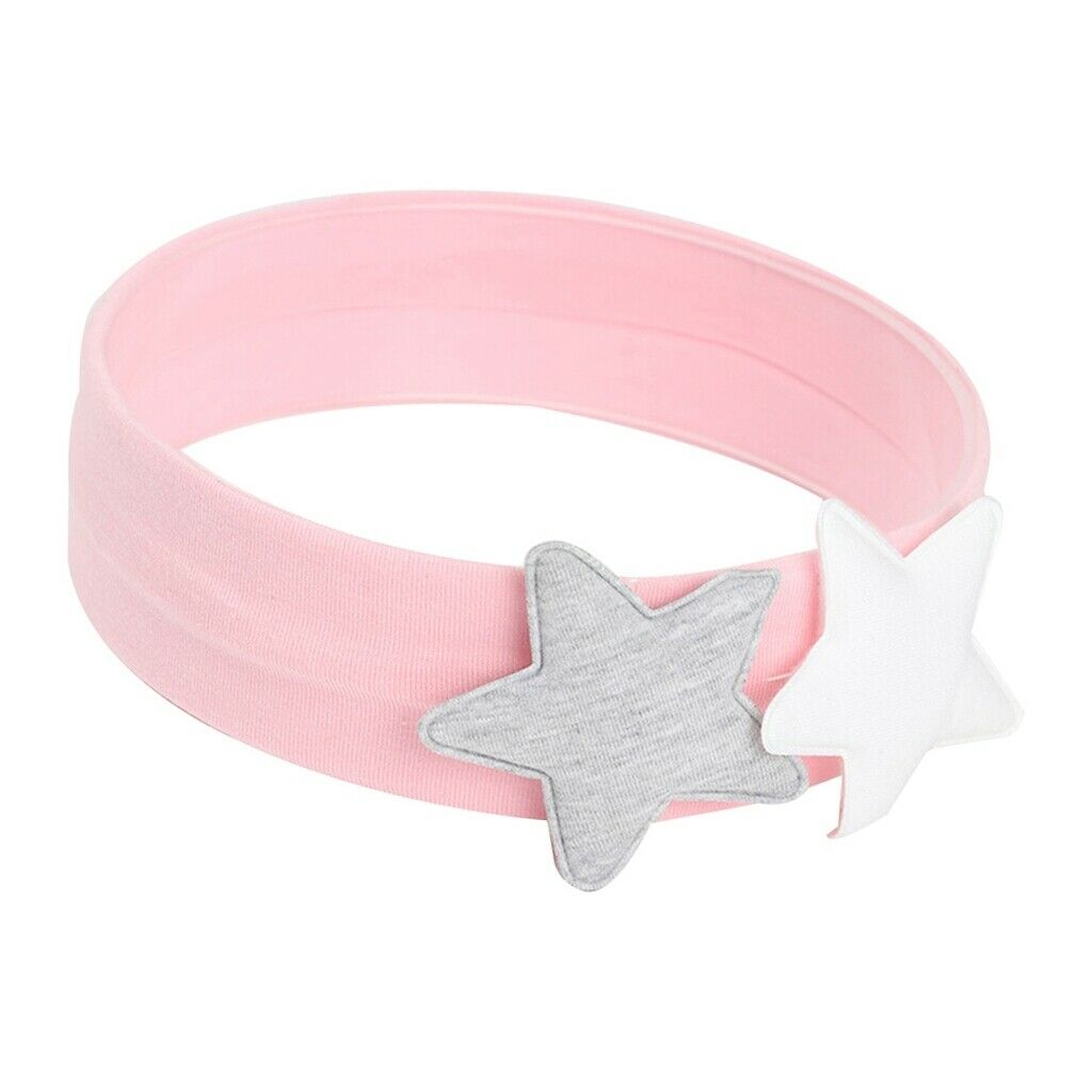 Cute Newborn Baby Toddlers Kids Cartoon Double Pentagram Hair Band Pink