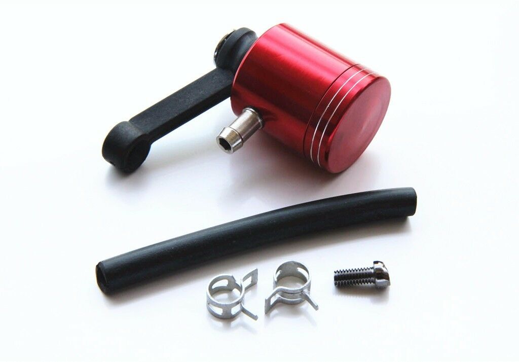 RED Front Brake Clutch Tank Fluid Reservoir Cup Street Bike Ninja CB YZF CBR GSF