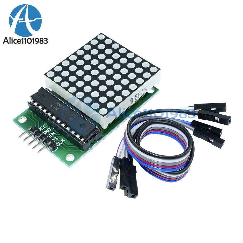 5PCS MAX7219 Dot LED matrix module MCU Control LED Display module for Arduino