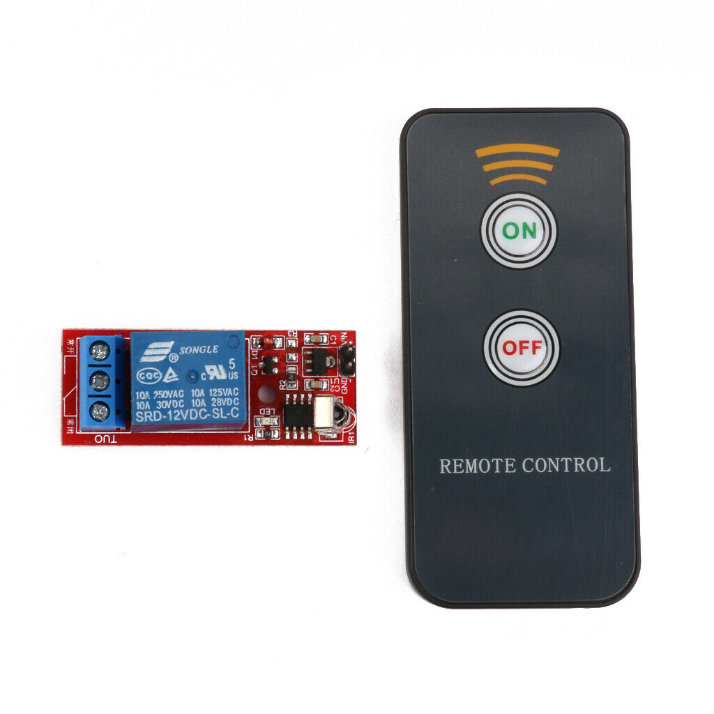 1CH 12V Wireless LED Relay Driver Self Locking Module with Infrared Remote