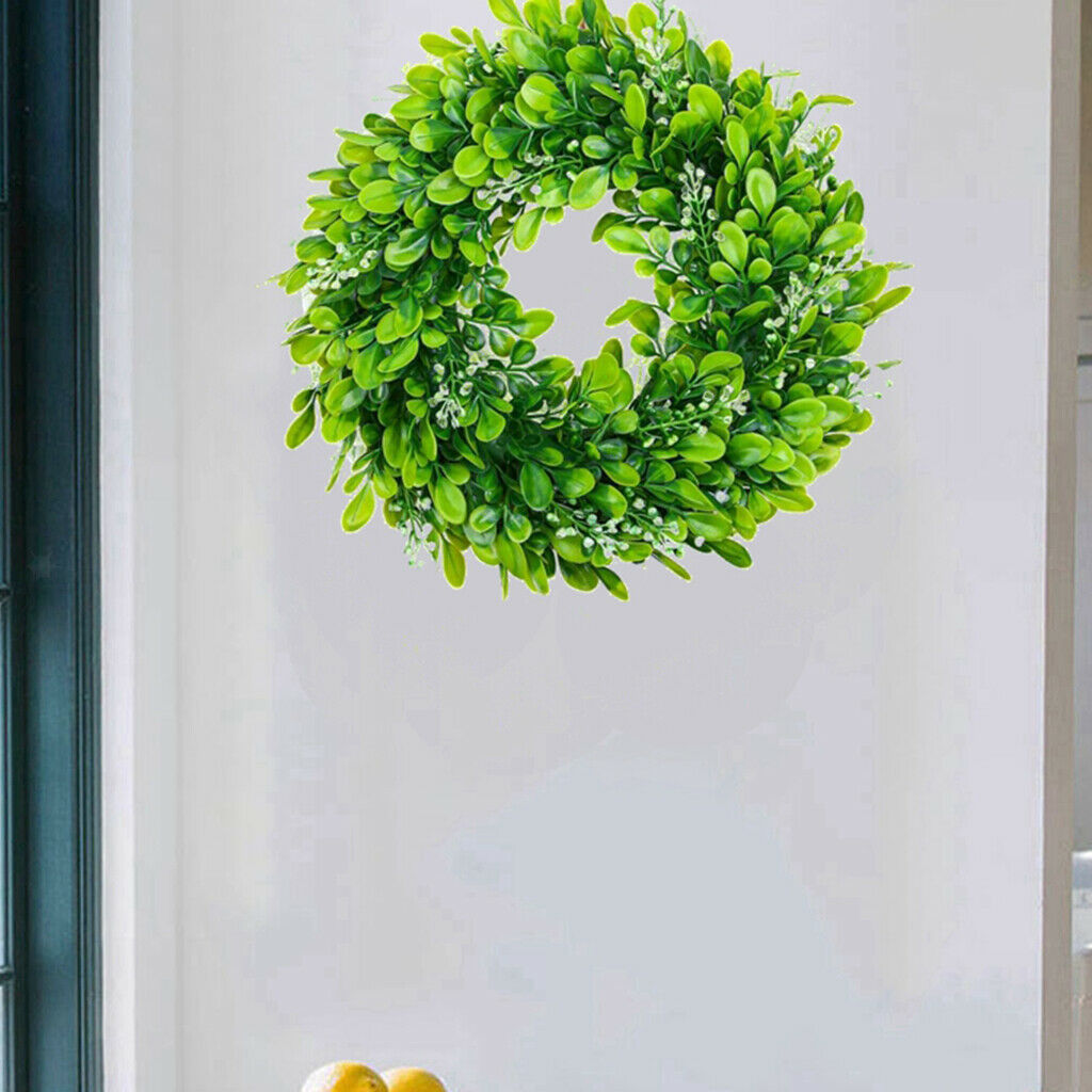 23cm Boxwood Wreath Wedding Hanging Decoration Garland Spring Home Decor