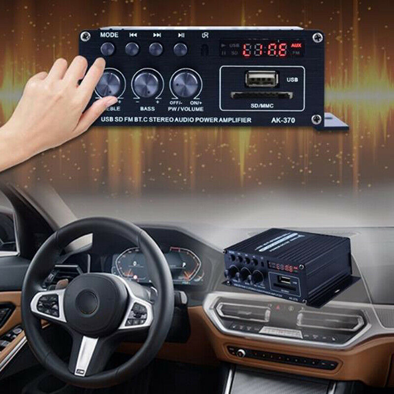 400W 2*200W Stereo Hifi Car Home Subwoofer Car Sound Audio Amplifier Amp S&qBDA