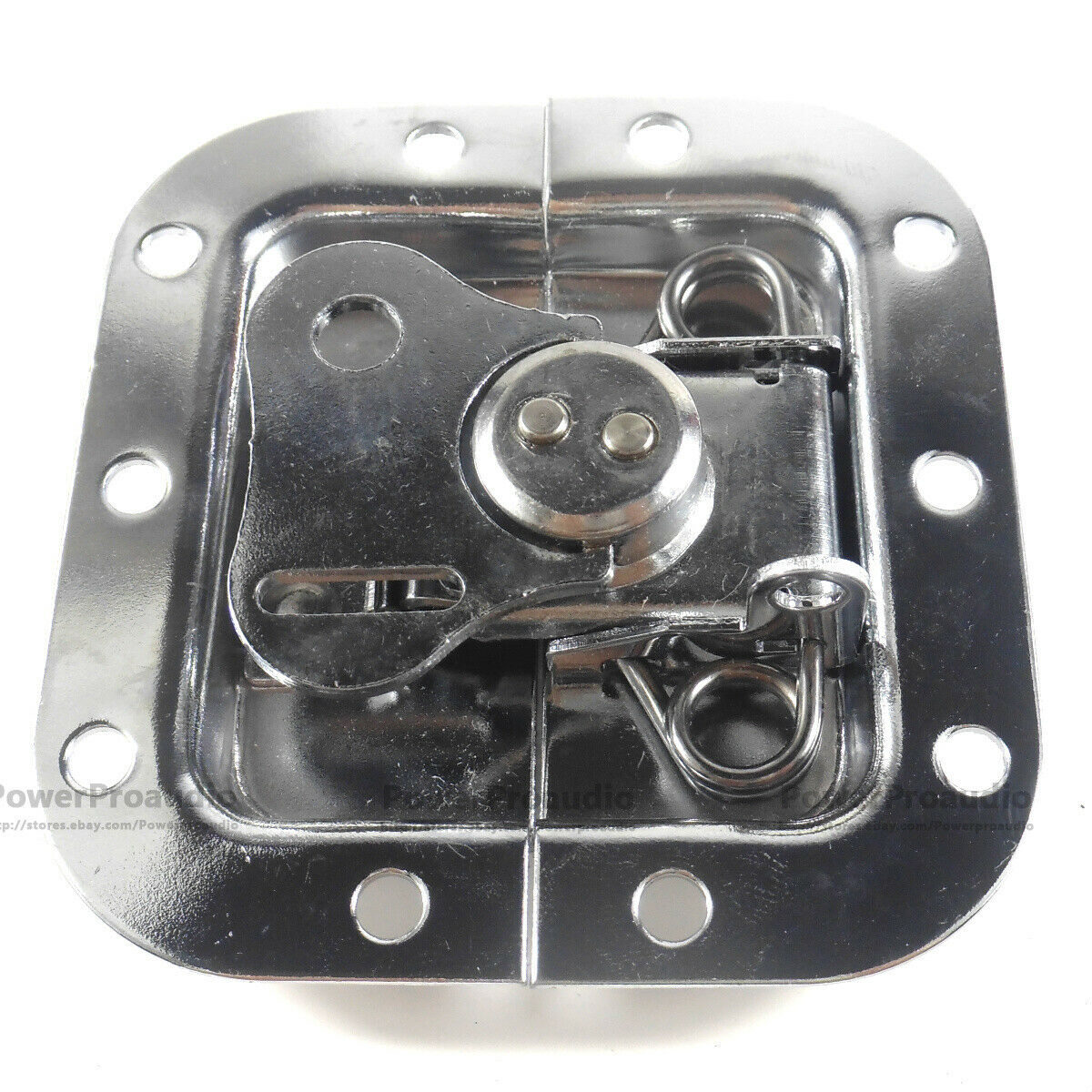 4 x  Chrome Small Butterfly Latches (Split Dish,Padlock) For ATA Road Cases