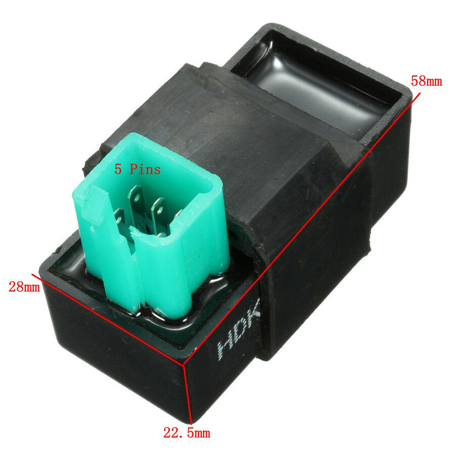 Black Ignition Coil CDI Unit Rectifier Regulator for 110cc-140cc Pit Dirt Bike