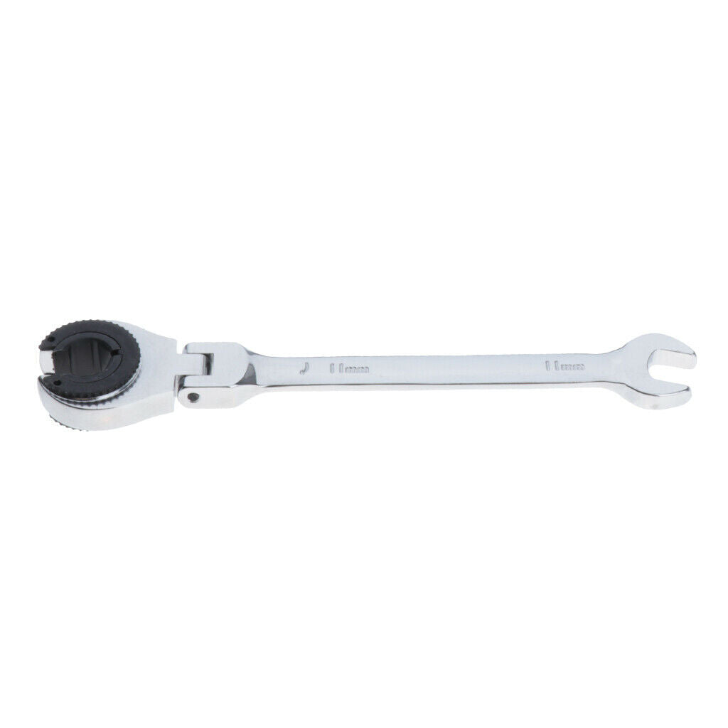 1pc Tubing Ratchet Wrench Spanners Flexible Head Durable Alloy Steel 11mm
