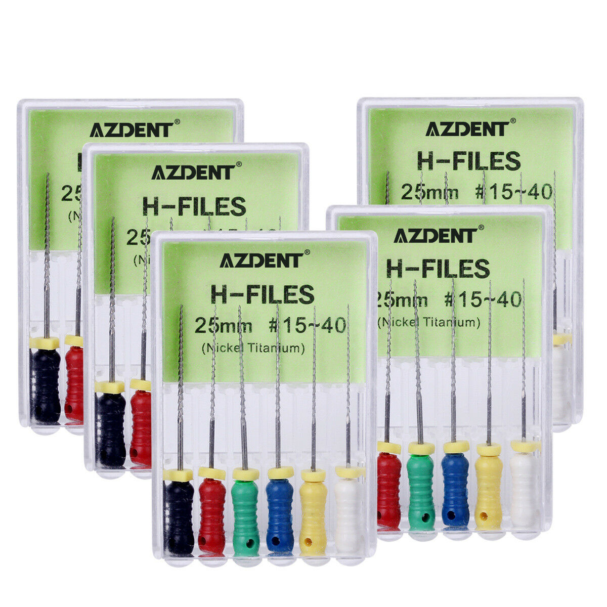 20 Pack Dental Niti H-File Hand Use Files Endodontic Instruments 25mm #15-40