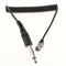 PC to 6.35 mm Spring-PC Sync Cable with Screw Lock Suitable for Yongnuo