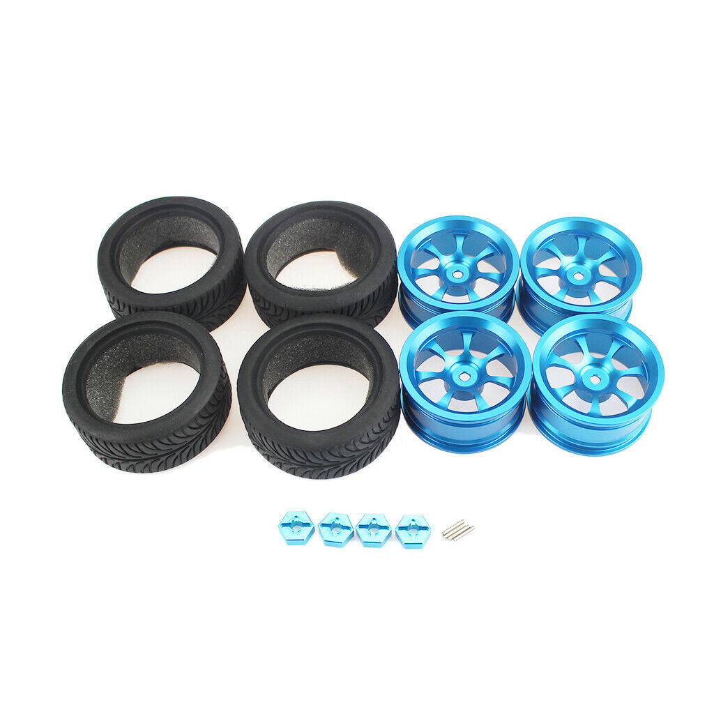 12mm Wheel Hub &Rubber Tyre for WLtoys 144001 124018 124019 RC Crawler Buggy