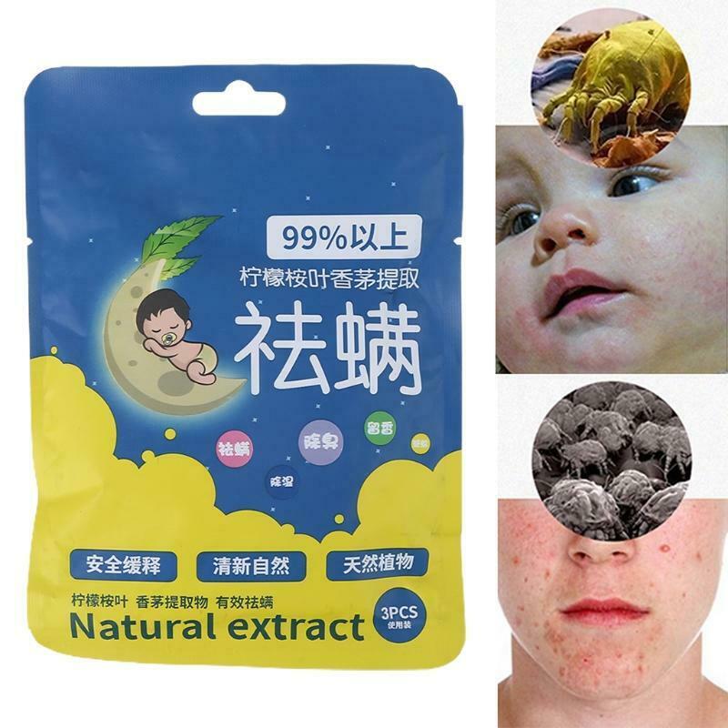 3 Bags Natural Herbal Mite Killer Household Insect Acarid Removal Package Safe