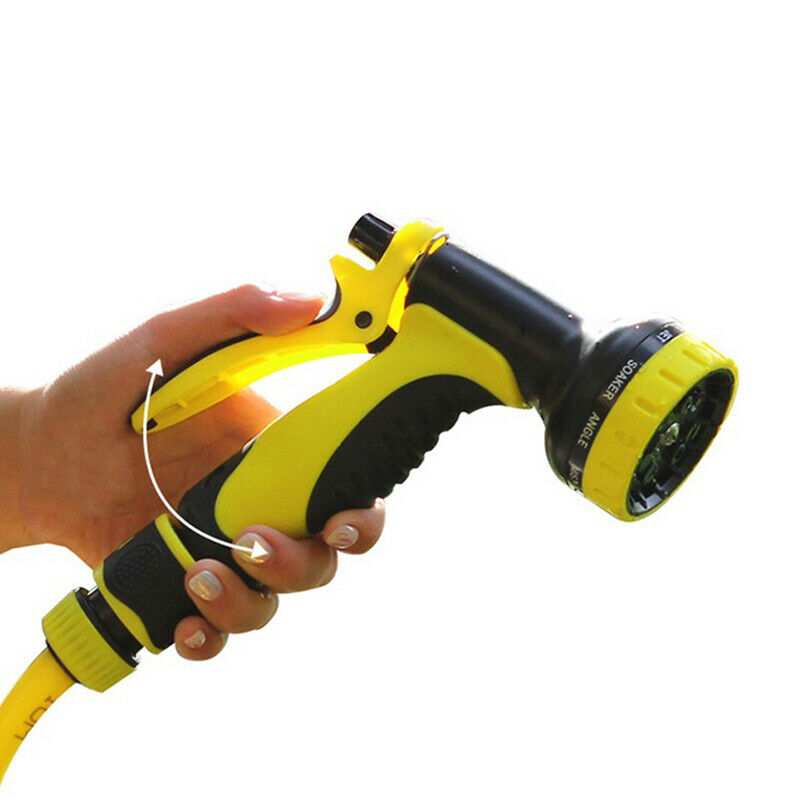 Garden Watering Spray Gun Head 10mode Water Sprayer Pressure CarWash Hose No DF