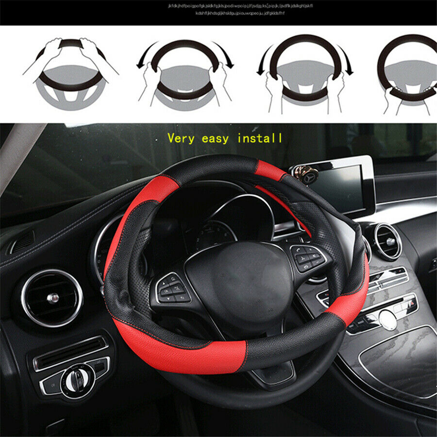 Soft Short Plush Steering Wheel Cover 38cm Universal Car Truck Pickup Antiskid