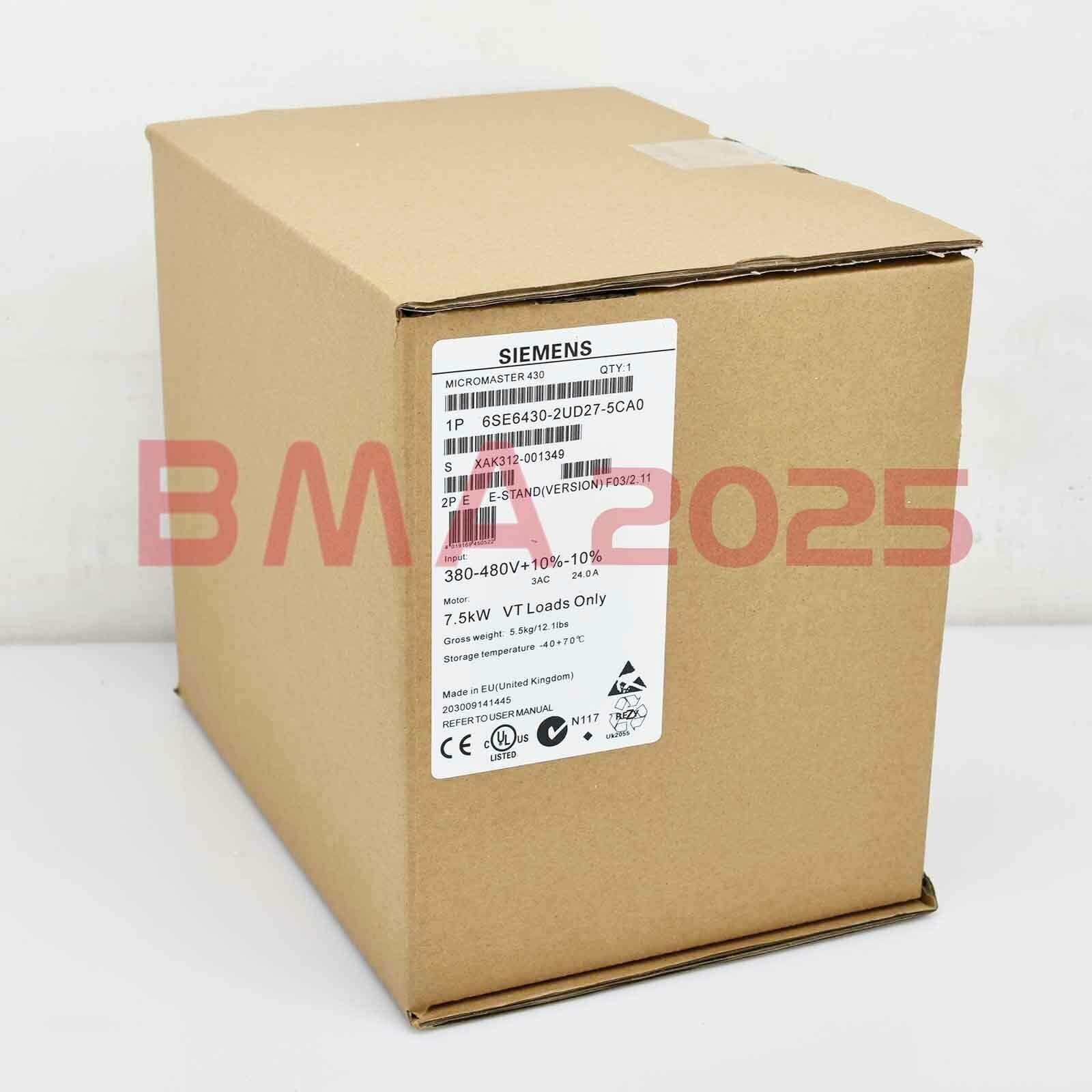 New 6SE6 430-2UD27-5CA0 6SE6430-2UD27-5CA0 1 year warranty DHL free Ship SM9T