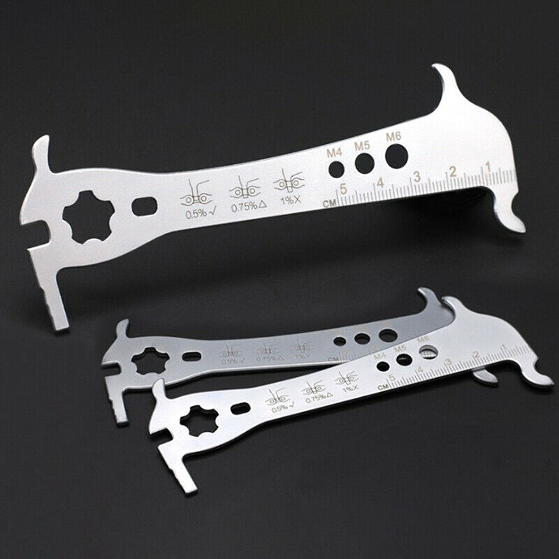 Bike Chain Measuring Ruler Wear Indicator Checker Measuring Device Chain Ruler