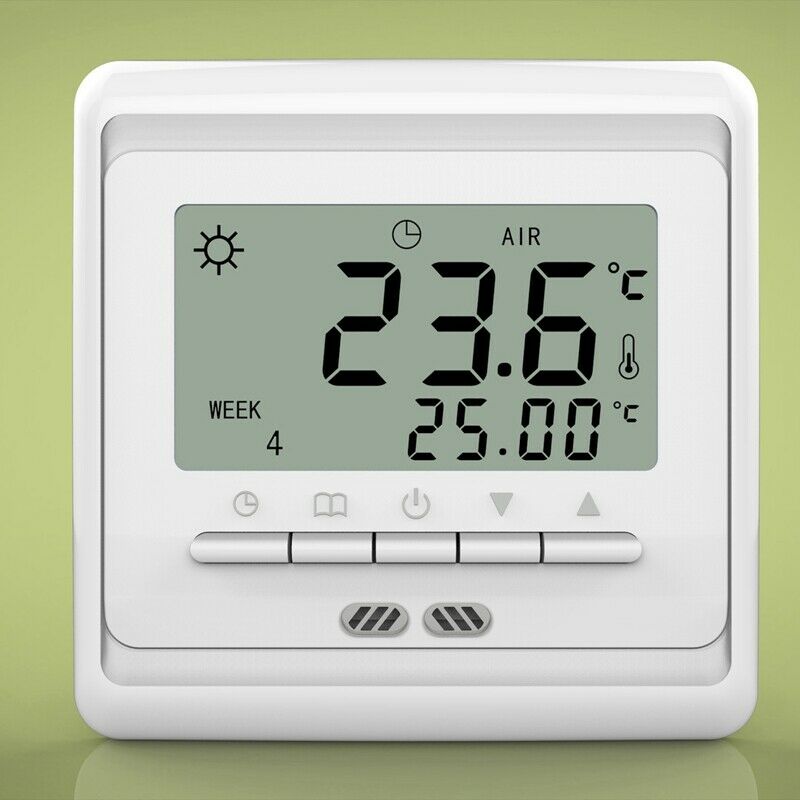 C11.H3 16A 85-250V AC Digital Electric Heating Temperature Controller LCD ProgW3