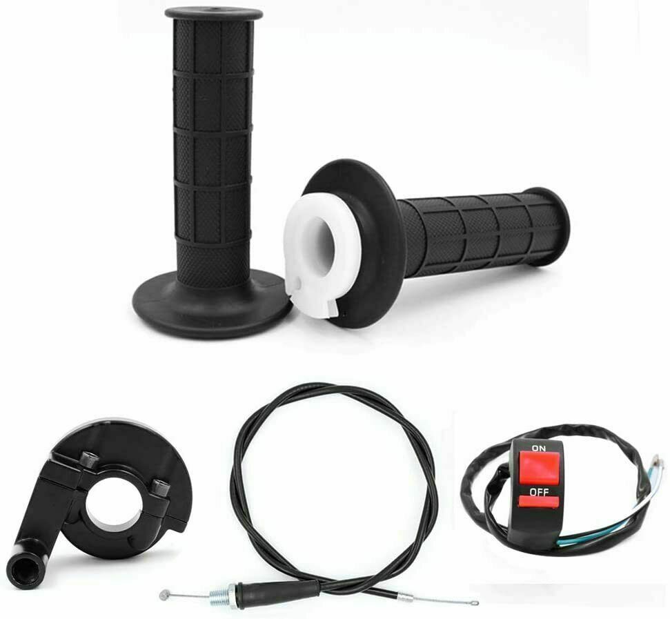 Twist Throttle Handle Grips Switch Cable 110cc 150cc Mini Bike Atv Quad Pit Bike