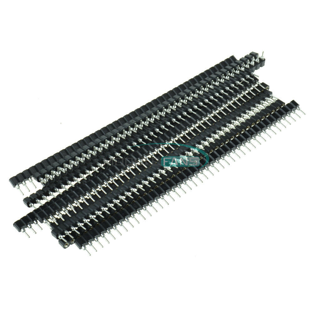5PCS 40pin Strip Tin PCB Female IC Breakable Round Single Row Header Socket