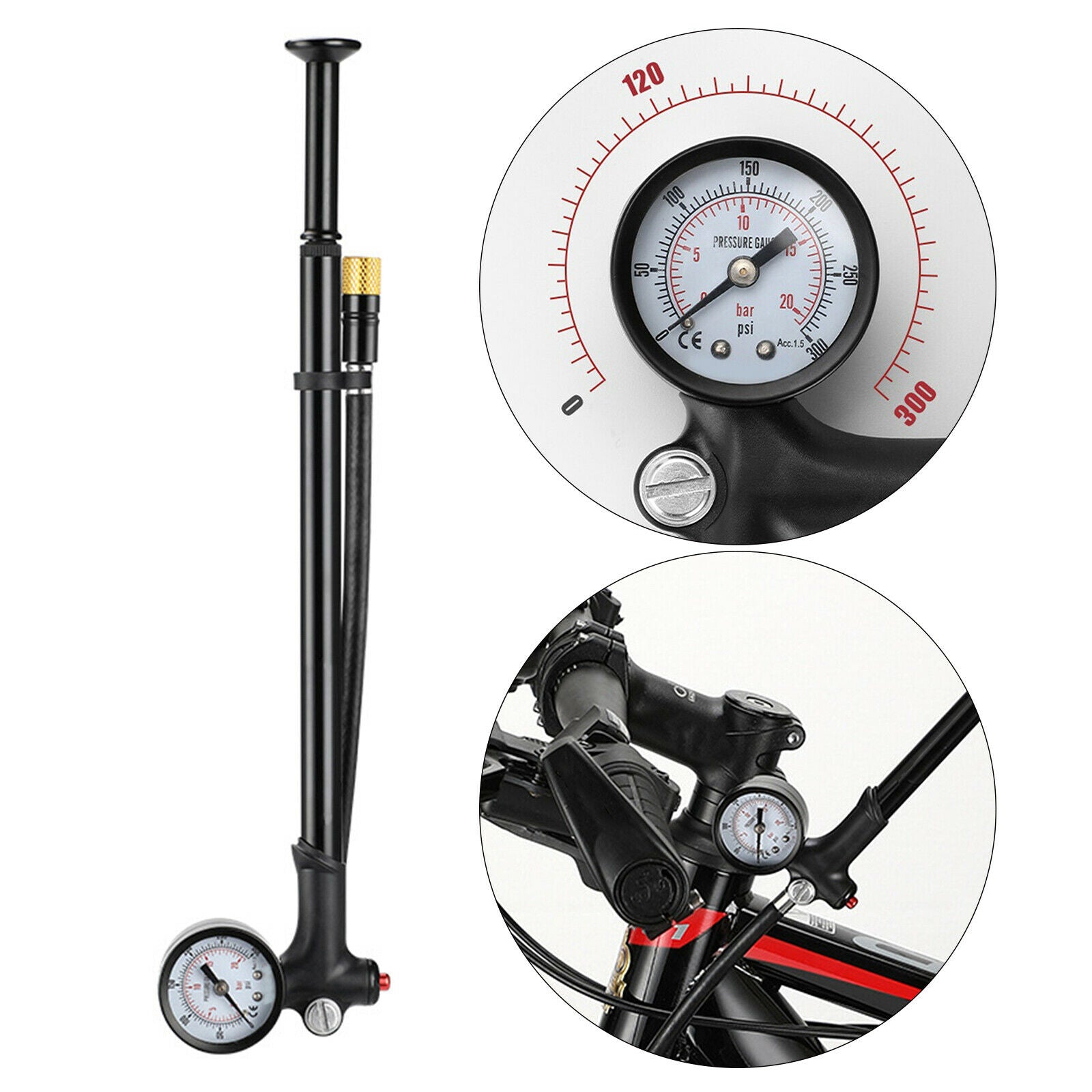 High Pressure Shock Pump Shock Pump for Fork & Rear Suspension with Gauge