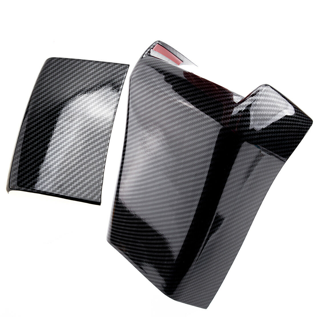 Rear Carbon Fiber Look Center Armrest Box Anti Kick Cover Set Fit for Civic
