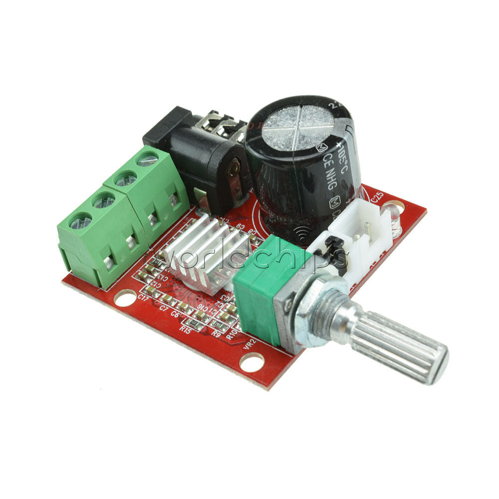 Hi-Fi PAM8610 Audio Stereo Amplifier Board Module Dual D Class Channel 2X10W 12V