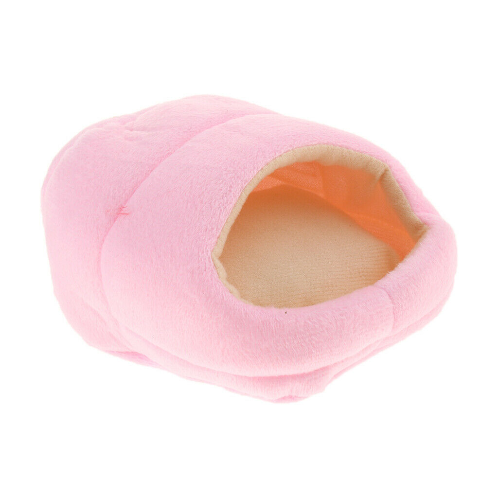 2pcs Hamster Puppy Cozy Sleeping Bag Small Pet Cave Half Covered Slipper Shape