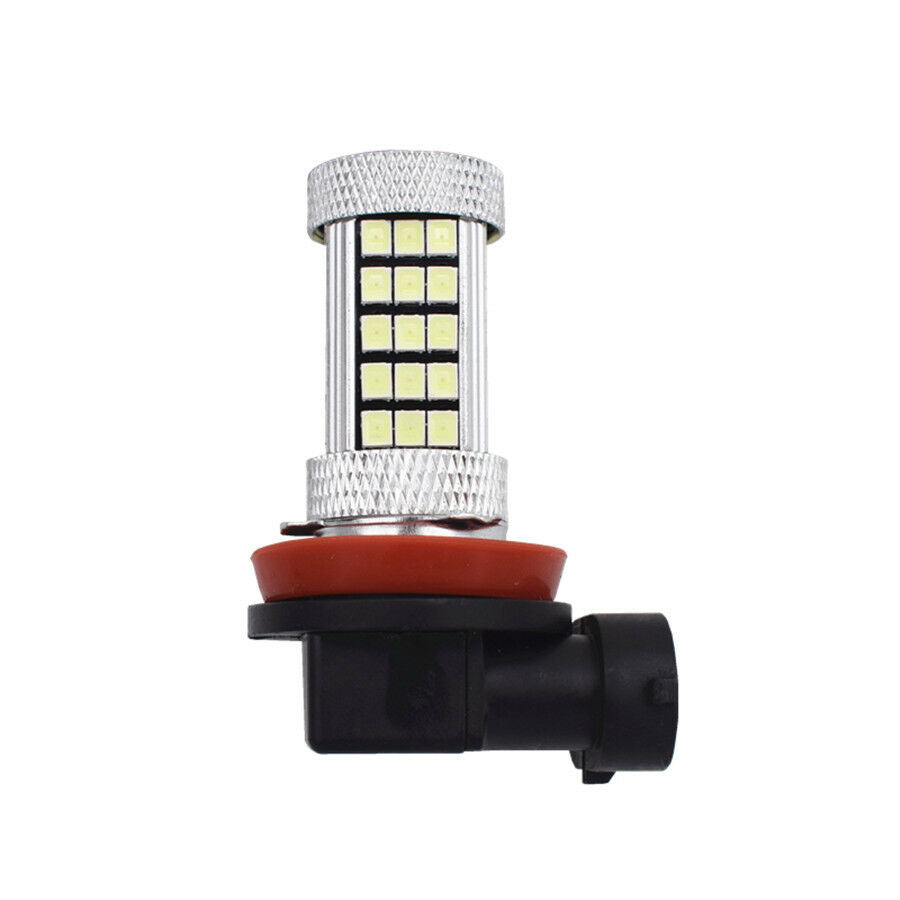 2Pcs 3000K Ice Blue 2835 66SMD H11 H8 LED Light Bulb Car Fog Light Driving Lamps