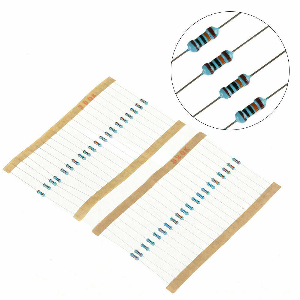 1460PCS 73 Values 1/4W 1% Metal Film Resistors Resistance Assortment Kit Set