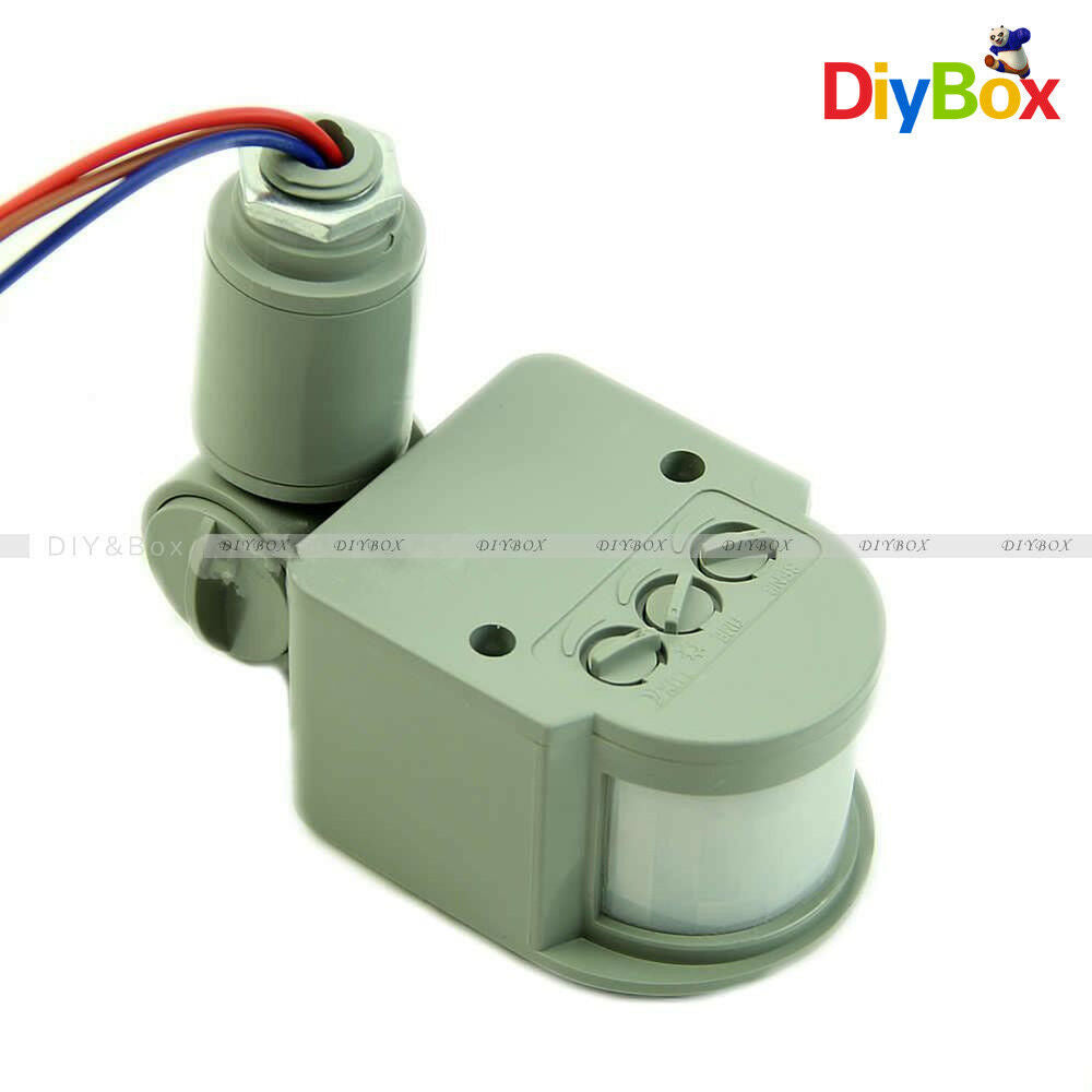 Security LED Light Infrared PIR Motion Sensor DC 12V 12M Detector Wall RF 140°