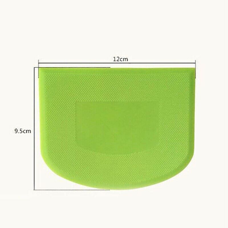 2 Pieces Dough Scraper Bowl Scraper Food-Safe Plastic Dough Cutter Flexible PlJ8