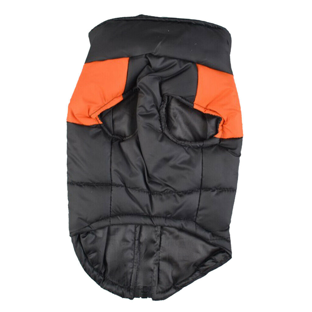 Waterproof Dog Down Jacket Puppy Jacket Coat Pet Winter Clothes Orange - S
